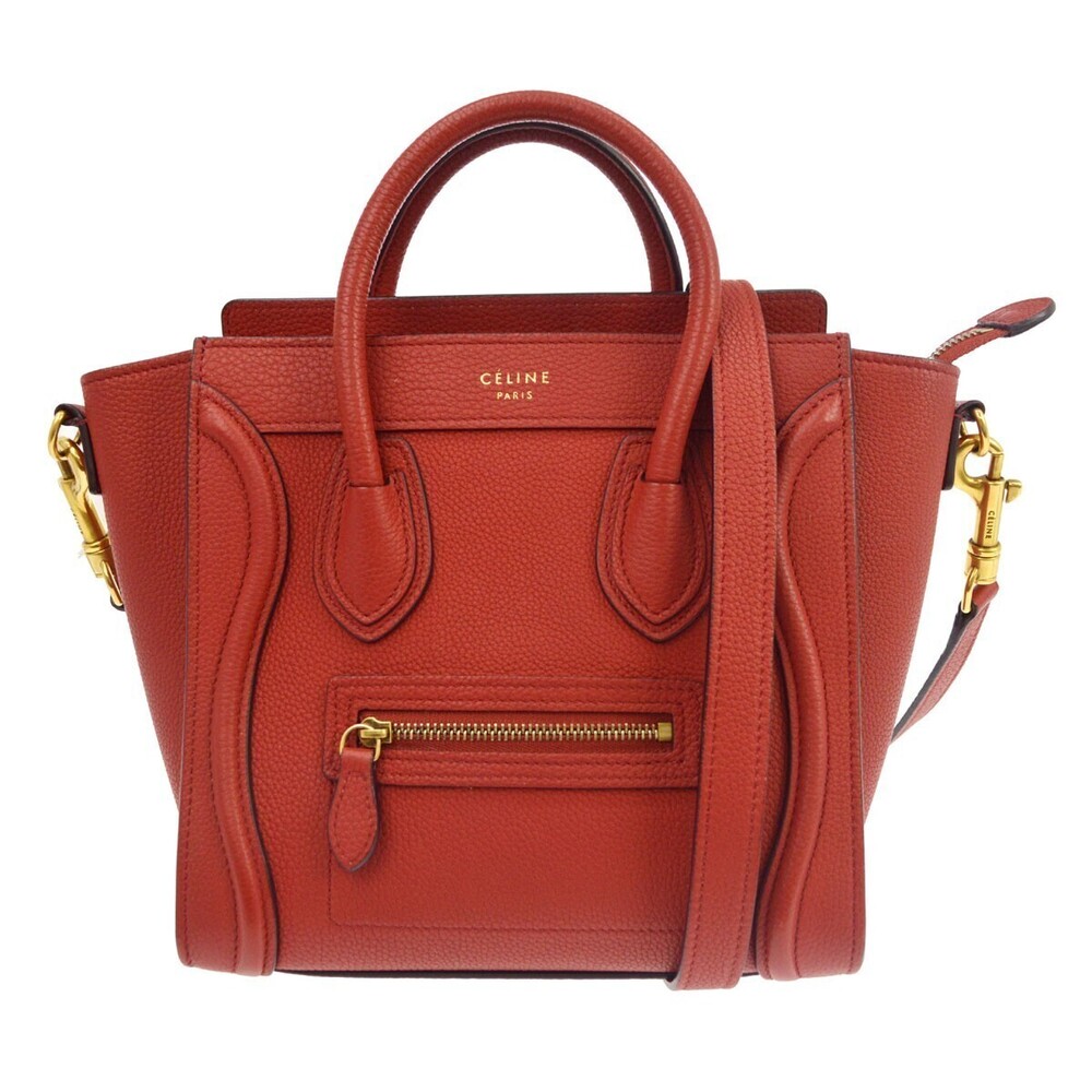 Celine Luggage Grainy Leather Nano